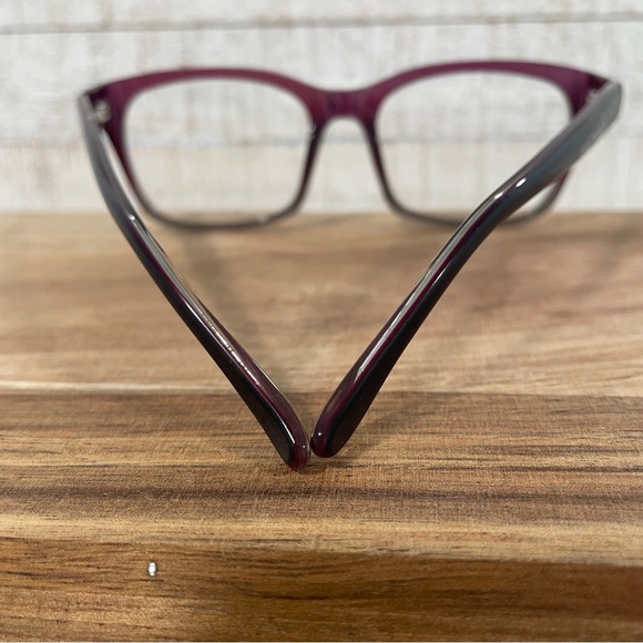 MICHAEL KORS MK255 Plum Purple Gradient Rectangle Eyeglass FRAMES Uni 53-18-135 - Picture 14 of 16